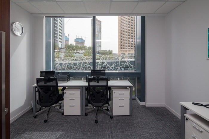 Picture of a serviced office in myOffice overlooking the city.
